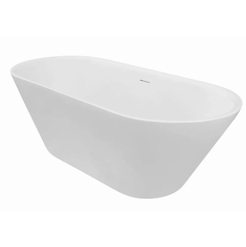 Badewanne 'Eko' freistehend weiß 150 x 75 cm