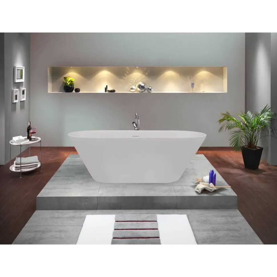 Badewanne 'Eko' freistehend weiß 150 x 75 cm
