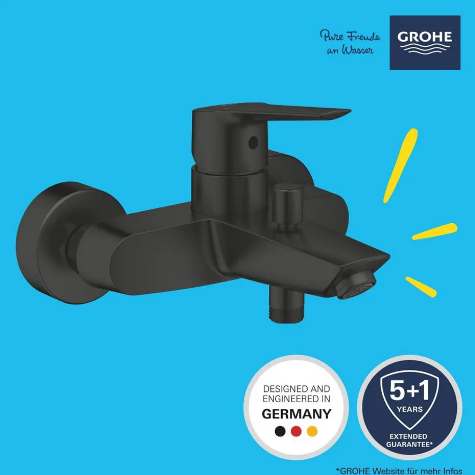 Badewannenarmatur Grohe 'Start' mattschwarz