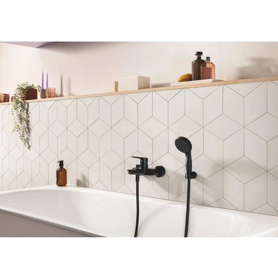 Badewannenarmatur Grohe 'Start' mattschwarz