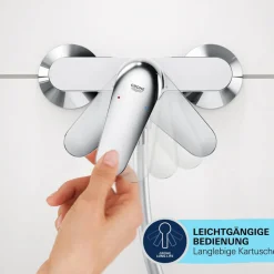 Badewannenarmatur 'Start Edge' chromfarben