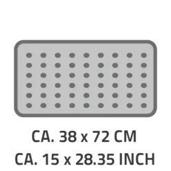 Badewanneneinlage 'Plattfuß' weiß 38 x 72 cm