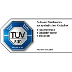Badewanneneinlage 'Tecno' petrolblau 38 x 89 cm