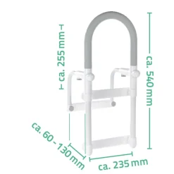 Badewannen-Einstiegshilfe 'Comfort' weiß, 54 cm, bis 100 kg