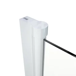 Badewannenfaltwand Glas weiß 2-teilig 100 x 140 cm