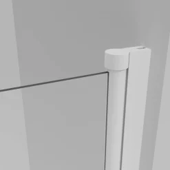 Badewannenfaltwand Glas weiß 1-teilig 75 x 140 cm