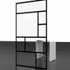 Badewannenfaltwand 'Komfort' 1-teilig, mattschwarz 80 x 140 cm
