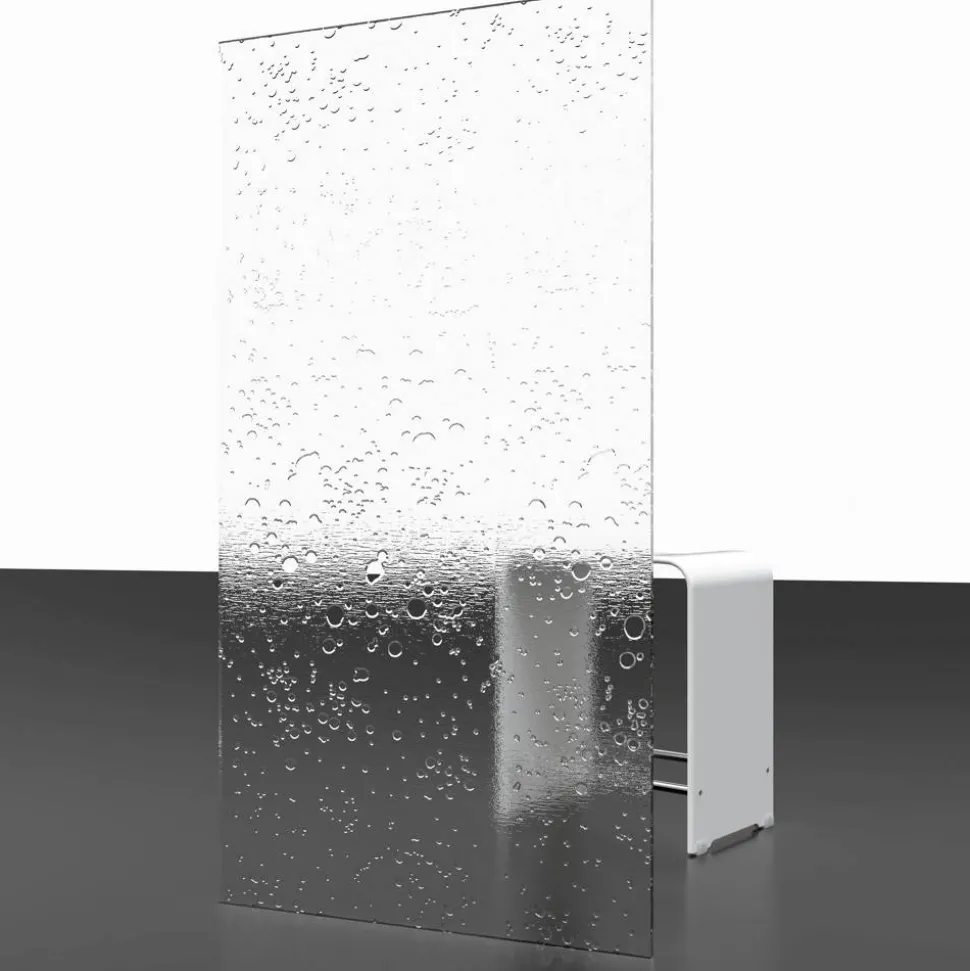 Badewannenfaltwand 7-teilig 'Komfort' Kunstglas, Alpinweiß 159 x 140 cm