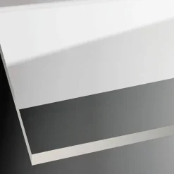 Badewannenseitenwand 'Beta' für Drehtür, Milchglas, rechts, teilgerahmt, chromfarben, 90 x 165 cm