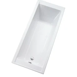 Badewannen-Set 'Bathline Design' weiß rechteckig 170 x 75 cm