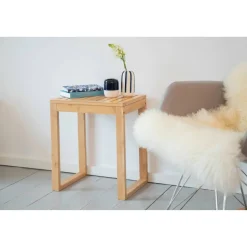 Badhocker 'Bambusa' Bambus 40 x 30 x 46 cm