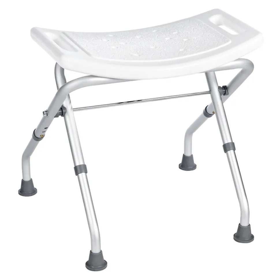 Badhocker 'Comfort' klappbar, weiß, 51 cm, bis 110 kg