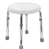 Bad-Hocker 'Go' höhenverstellbar weiß 39,5 x 37 x 34,4 - 52,2 cm