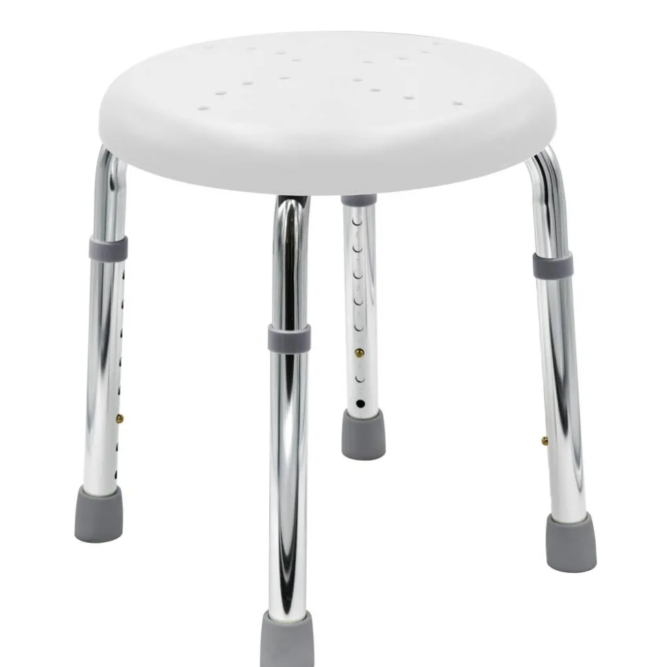 Bad-Hocker 'Go' höhenverstellbar weiß 39,5 x 37 x 34,4 - 52,2 cm