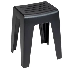 Badhocker 'Kumba' Kunststoff schwarz 38 x 47 x 32 cm