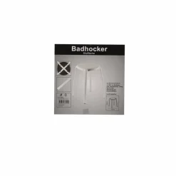 Badhocker weiß 43 x 46 cm