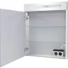 Badmöbelset 'b.clever' Spiegelschrank und Waschbecken mit Unterschrank weiß/weiß