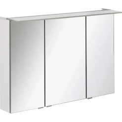 Badmöbelset 'b.perfekt' Spiegelschrank und Waschbecken mit Unterschrank weiß/weiß