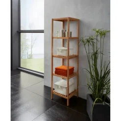 Badregal braun 34 x 140 x 33 cm