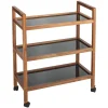 Badregal 'Fondi' Akazienholz braun 65 x 76,5 x 31 cm