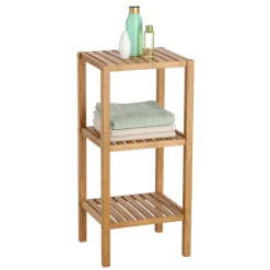 Badregal naturfarben 37 x 80 x 33 cm