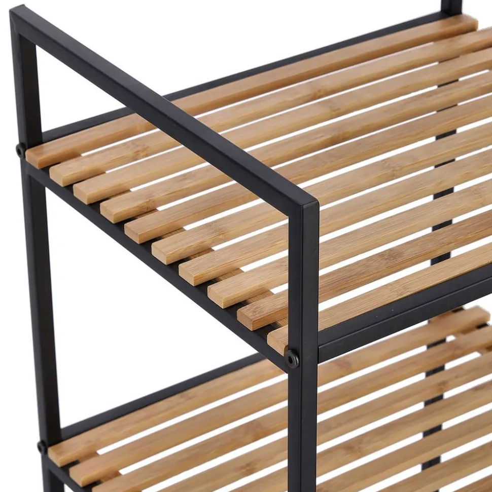 Badregal schwarz 39 x 95 x 33 cm
