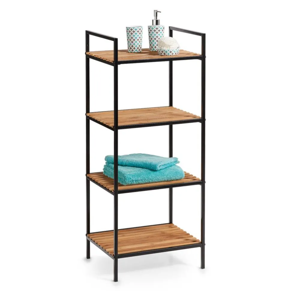 Badregal schwarz 39 x 95 x 33 cm