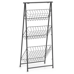Badregal schwarz 43 x 90 x 3 cm
