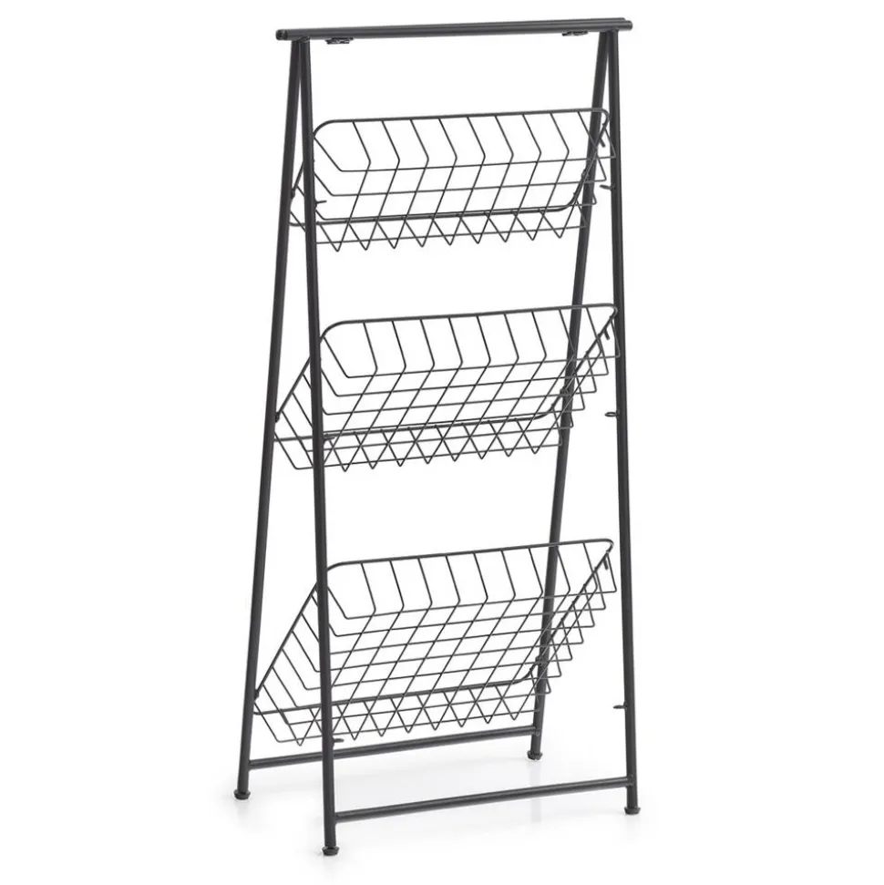 Badregal schwarz 43 x 90 x 3 cm