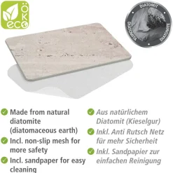 Badteppich 'Puna' grau 39 x 60 cm