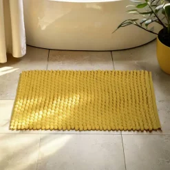 Badteppich 'Solivo' senfgelb 50 x 80 cm