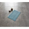Badteppich 'Stadion' Microfaser blau 55 x 85 cm