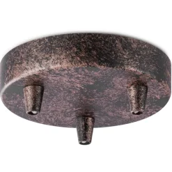 Baldachin 'Home Sweet Home' Metall 3 Lichter rostfarben