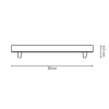 Baldachin 'Home Sweet Home' Metall 2 Lichter kupferfarben