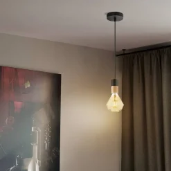 Baldachin 'Home Sweet Home' Metall 1 Licht schwarz