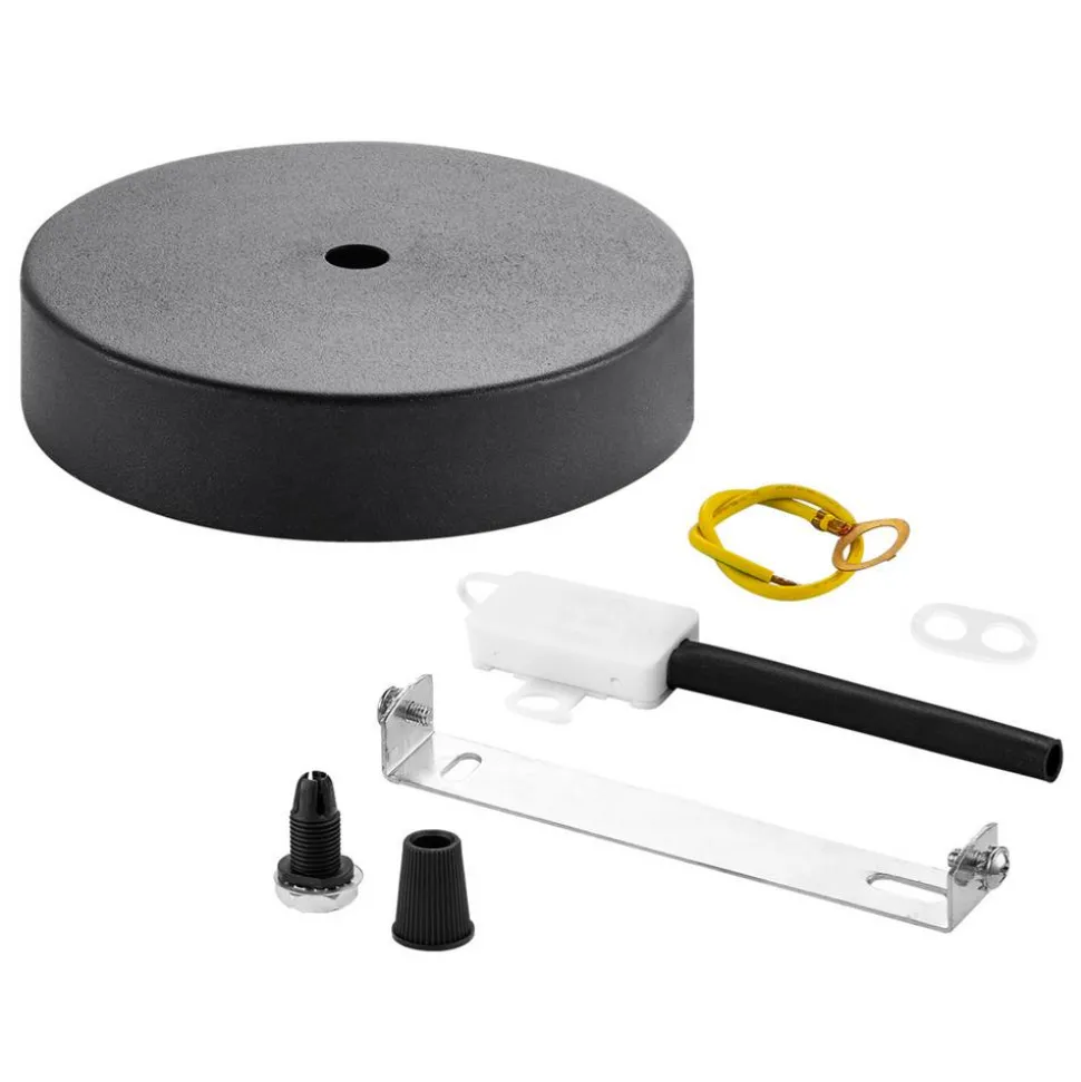 Baldachin 'Home Sweet Home' Metall 1 Licht schwarz