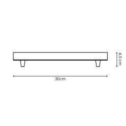 Baldachin 'Home Sweet Home' Metall 2 Lichter schwarz