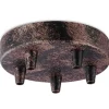 Baldachin 'Home Sweet Home' Metall 5 Lichter rostfarben