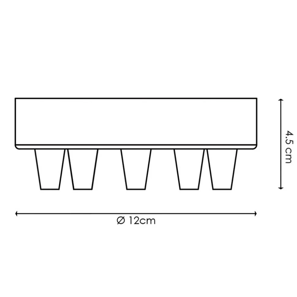 Baldachin 'Home Sweet Home' Metall 5 Lichter rostfarben