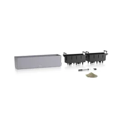 Balkonkasten 'BALCONERA Stone 80' Kunststoff steingrau 79 x 19 x 19 cm