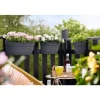 Balkonkasten 'Vibia Campana Easy Hanger M' 36 x 24 x 26,5 cm schwarz