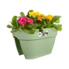 Balkonkasten 'Vibia Campana Flower Bridge' 39 x 26 x 22 cm grün