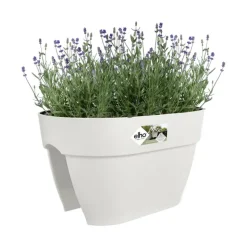 Balkonkasten 'Vibia Campana Flower Bridge' 39 x 26 x 22 cm weiß