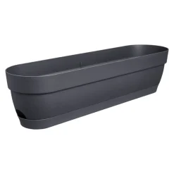 Balkonkasten 'Vibia Campana' 69 x 18 x 17 cm schwarz