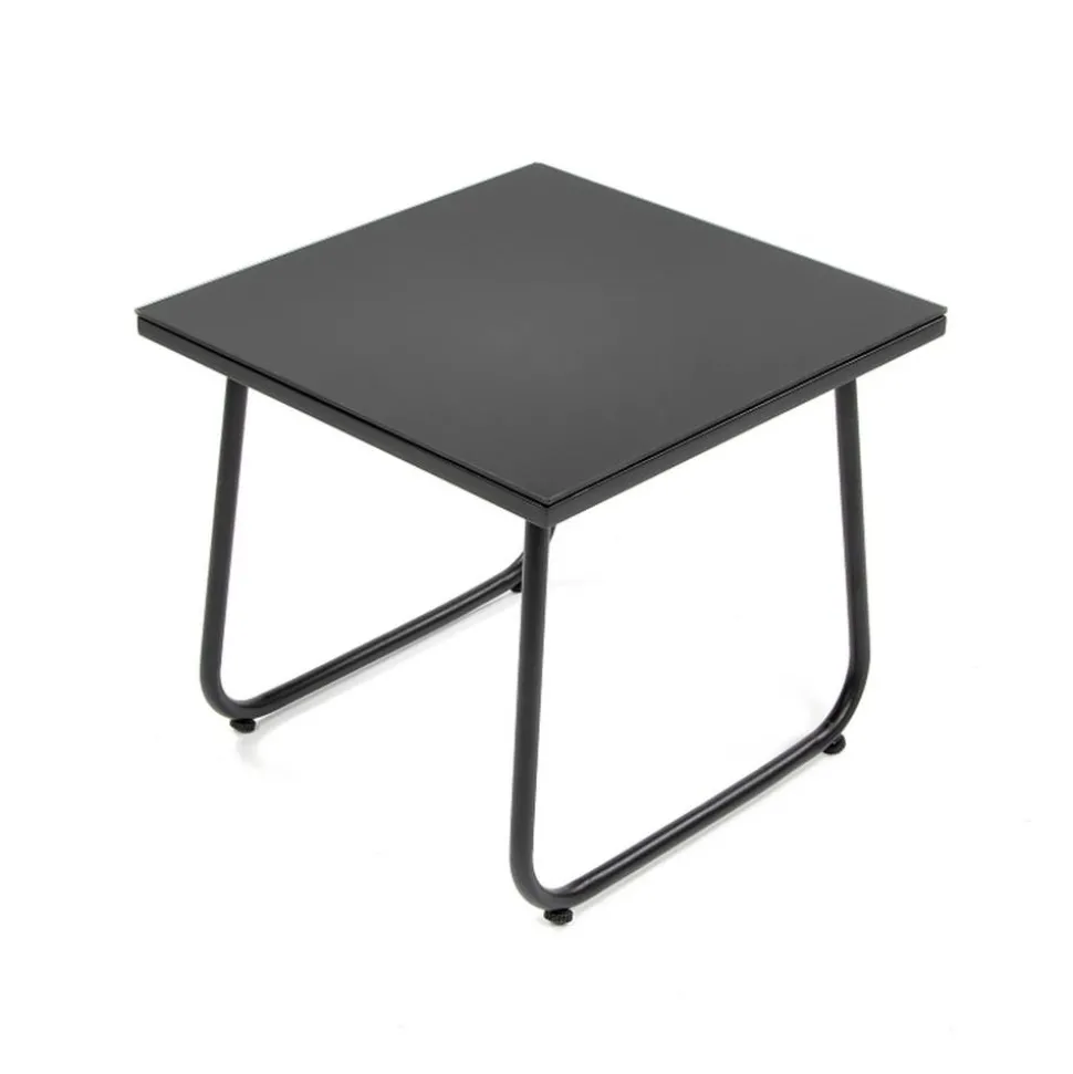 Balkonmöbelset 'Mali' Aluminium schwarz 3-teilig