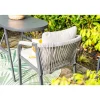 Balkonmöbelset 'Terni' Aluminium sand/grau 3-teilig
