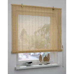 Bambus-Rollo Naturfarben 60 x 160 cm 2-teilig