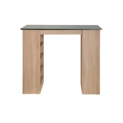 Bartisch 'Merle' grau/eichefarben 115 x 103 x 50 cm