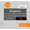 Bauplane Polyethylen 80 g/m² schwarz 4 x 4 m