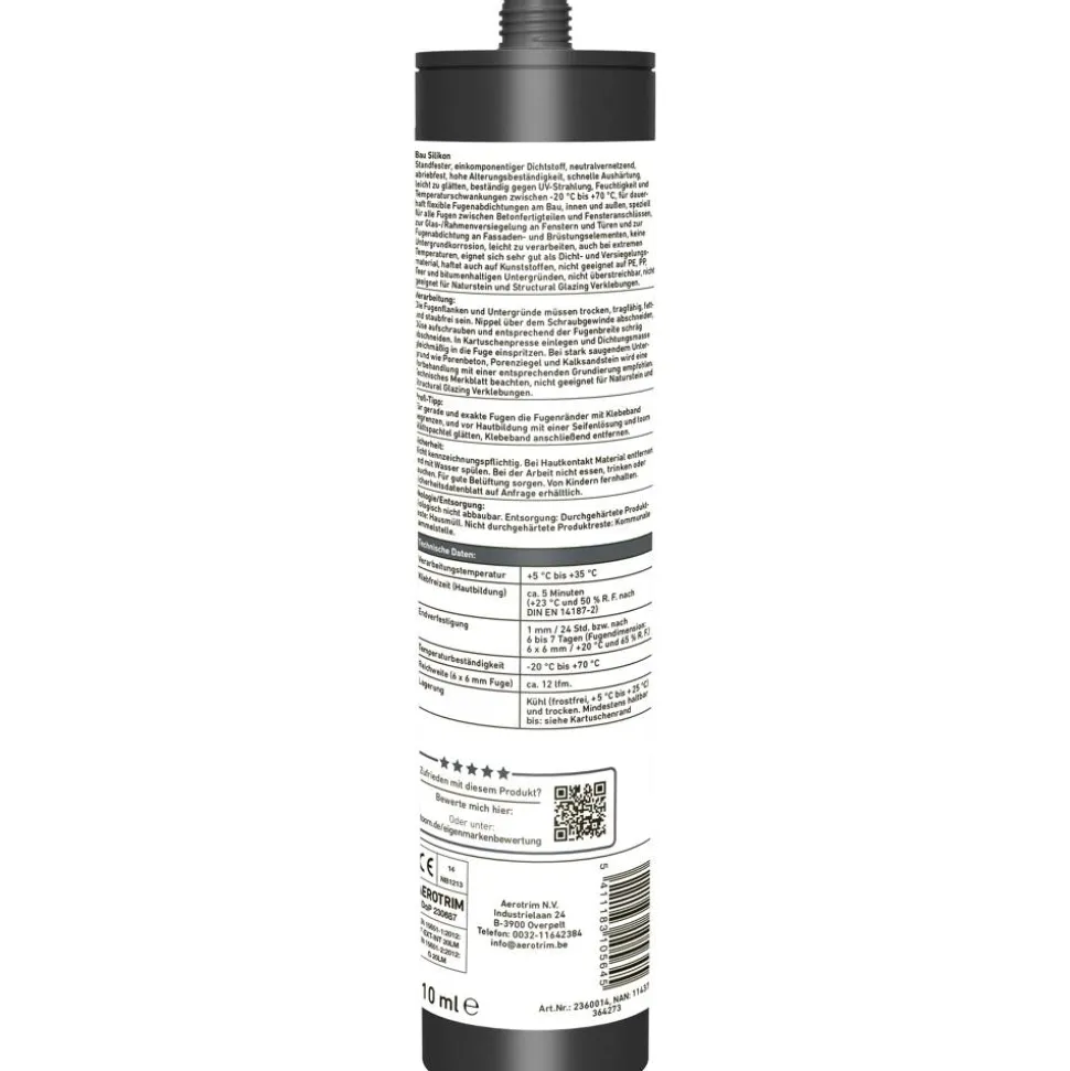 Bausilikon grau 310 ml